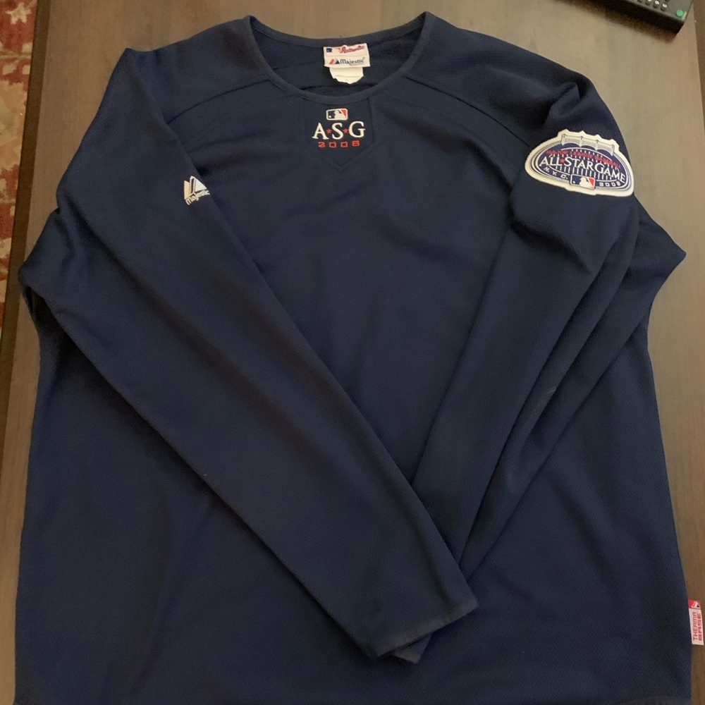 2008 MLB All Star Game warm up Jersey long sleeve sweater shirt